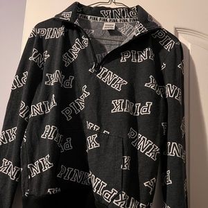 Pink quarter zip light weight jacket